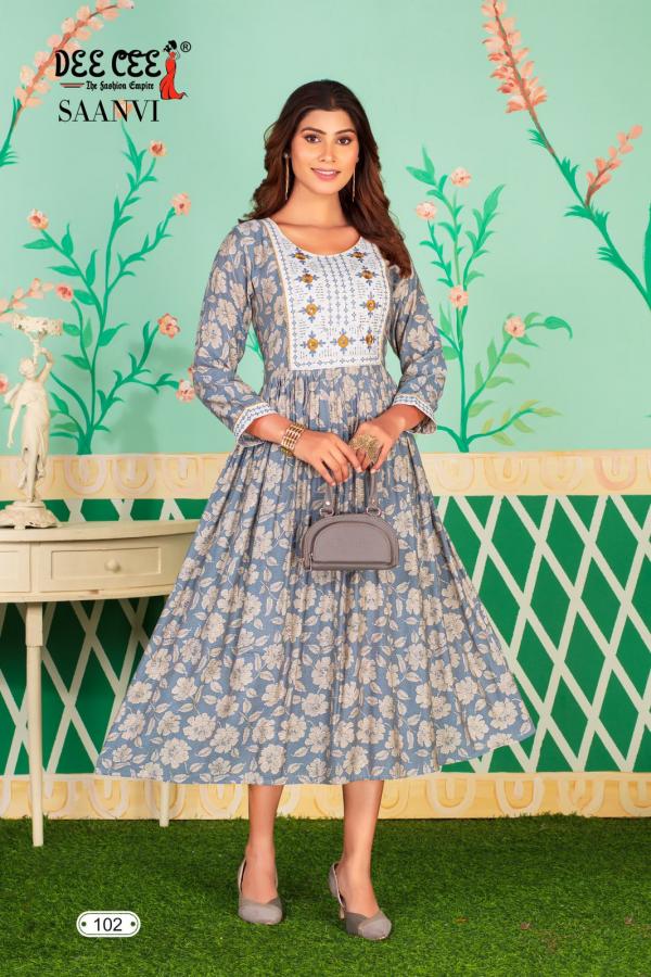 Deecee Saanvi Chanderi Fancy Kurti Collection